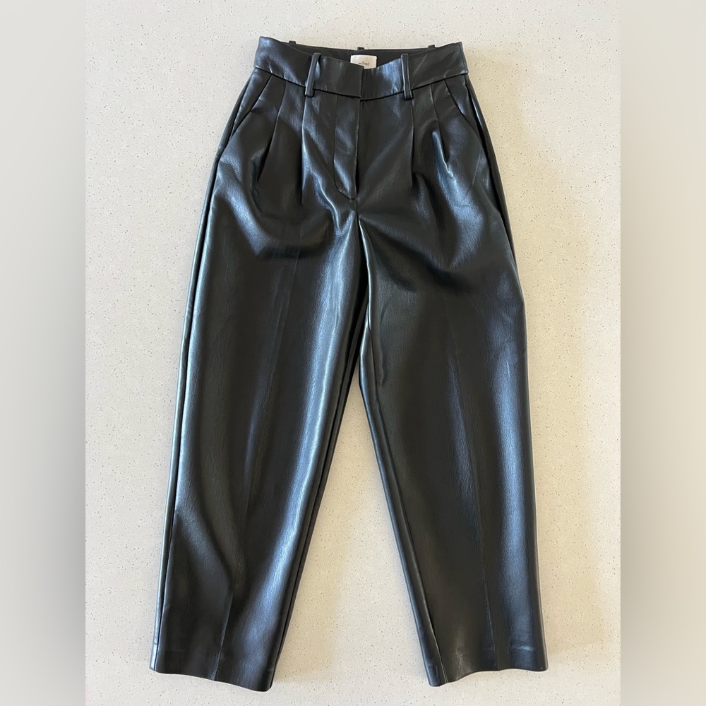 More than 50% off! Aritzia Wilfred Vegan Leather Pants